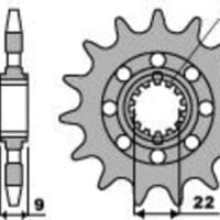 PBR Staal standaard voortandwiel 2129 - 525