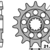 PBR Staal standaard voortandwiel 2141 - 520