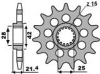1077589001-1-800Wx800H PBR Staal standaard voortandwiel 2150 - 525