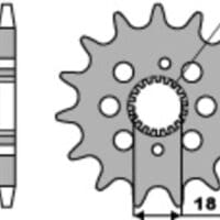 PBR Staal standaard voortandwiel 2157 - 420