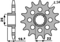 1077593001-2-800Wx800H PBR Staal standaard voortandwiel 2171 - 520