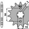 1077596002-1-800Wx800H PBR Staal standaard voortandwiel 2177 - 428