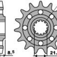 PBR Staal standaard voortandwiel 2179 - 520