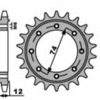 PBR Staal standaard voortandwiel 2196 - 525
