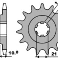 1077667001-1-800Wx800H PBR Staal standaard voortandwiel 331 - 630