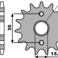 1077668003-1-800Wx800H PBR Staal standaard voortandwiel 332 - 420