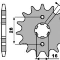 1077698001-1-800Wx800H PBR Staal standaard voortandwiel 422 - 520