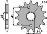 PBR Staal standaard voortandwiel 438 - 520