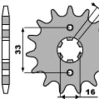1077728002-1-800Wx800H PBR Staal standaard voortandwiel 514 - 520