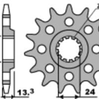 1077733001-1-800Wx800H PBR Staal standaard voortandwiel 522 - 630