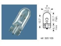 OSRAM Original Line W5W Lampen 12V 5W - x10