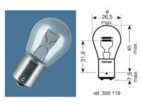 OSRAM Original Line P21/5W Lampen 12V 21/5W - x10