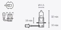 V PARTS H3 Lampen 12V 55W