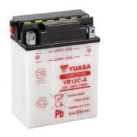 YUASA Accu Conventioneel zonder zuurpakket - YB12C-A