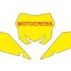 BLACKBIRD Plate Stickers Black Suzuki RM-Z450