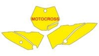 NUMMERBORDACHTERGROND KTM SX65 '09-12 09-12