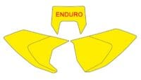 BLACKBIRD Plate Stickers Black Husqvarna TE/FE