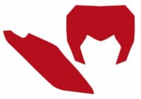 BLACKBIRD Plate Stickers Red Sherco SE/SE-F