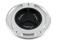 LIGHTECH tankdop zwart/zilver schroefdop Ducati DIAVEL