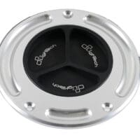 LIGHTECH tankdop zwart/zilver schroefdop Ducati DIAVEL