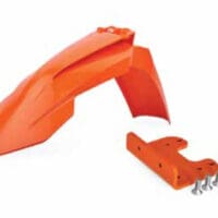 1086063001-1-800Wx800H POLISPORT Voorspatbord restyled oranje with adapter KTM