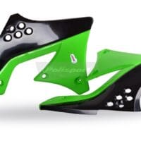 1086276001-1-800Wx800H POLISPORT Radiateurkappen OEM kleur groen/zwart Kawasaki KX250F