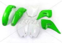 UFO Plastic kit OEM kleur groen/wit Kawasaki KX125/250