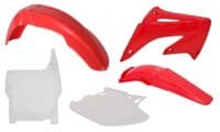 1087948001-1-800Wx800H PLASTIC KIT CR125R 04-07 CR250R 04-07 ORIGINELE KLEUR ROOD/WIT
