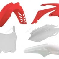 1087949001-1-800Wx800H PLASTIC KIT CRF250R 11-13 CRF450R 11-12 ORIGINELE KLEUR ROOD/WIT