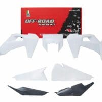 1087963003-1-800Wx800H RACETECH Plastic Kit White/Anthracite Grey Husqvarna TE/FE