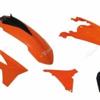 1087982001-1-800Wx800H PLASTIC KIT EXC/F 12-13 125 &+/KIT 5 STUKS G-B.AR.WIT/SS FR PLAAT