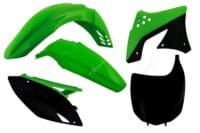 1087994001-1-800Wx800H PLASTIC KIT KXF250 09-12 ORIGINELE KLEUR 12 GROEN/WIT