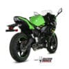 MIVV Oval Full Exhaust System Titanium/Carbon End Cap - Kawasaki Z650