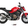 MIVV geluiddemper Suono RVS carbon eindkap Honda CB500F