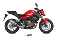 MIVV geluiddemper Suono RVS carbon eindkap Honda CB500F