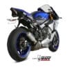 MIVV geluiddemper MK3 carbon/RVS eindkap Yamaha R1