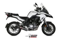 MIVV Oval Muffler Carbon/Carbon End Cap Benelli TRK 502