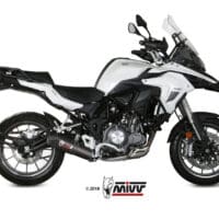 1088632001-1-800Wx800H MIVV Oval Muffler Carbon/Carbon End Cap Benelli TRK 502