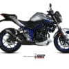 MIVV geluiddemper GP zwart RVS carbon eindkap Yamaha MT-03