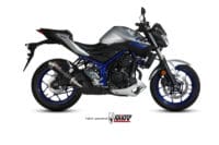 MIVV geluiddemper GP zwart RVS carbon eindkap Yamaha MT-03