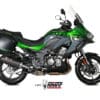 MIVV ovale geluiddemper carbon/carbon eindkap Kawasaki Versys 1000