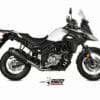 MIVV ovale geluiddemper carbon/carbon eindkap Suzuki DL650 V-Strom