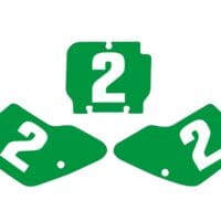 1095864003-1-800Wx800H TECNOSEL Plate Stickers Green Kawasaki KX125/250