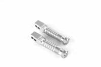 GILLES TOOLING Sport Passenger Footpegs Silver Honda