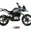 MIVV Delta Race Silencer Steel Black/Carbon End Cap BMW G310GS