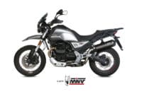 MIVV Oval Muffler Carbon Carbon End Cap Moto Guzzi V85TT