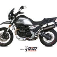 MIVV Oval Muffler Carbon Carbon End Cap Moto Guzzi V85TT