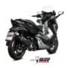 1096373001-2-800Wx800H MIVV Mover Silencer Black Stainless Steel/Black ABS End Cap Honda Forza 300