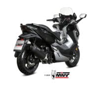 1096373001-2-800Wx800H MIVV Mover Silencer Black Stainless Steel/Black ABS End Cap Honda Forza 300