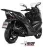 1096375001-3-800Wx800H MIVV Mover Silencer Black Stainless Steel/Black ABS End Cap Kymco Xciting 400I S